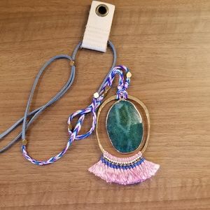 Anthropologie lilac powder pendant
